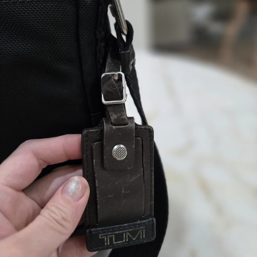 Tumi Black Crossbody Messenger Bag